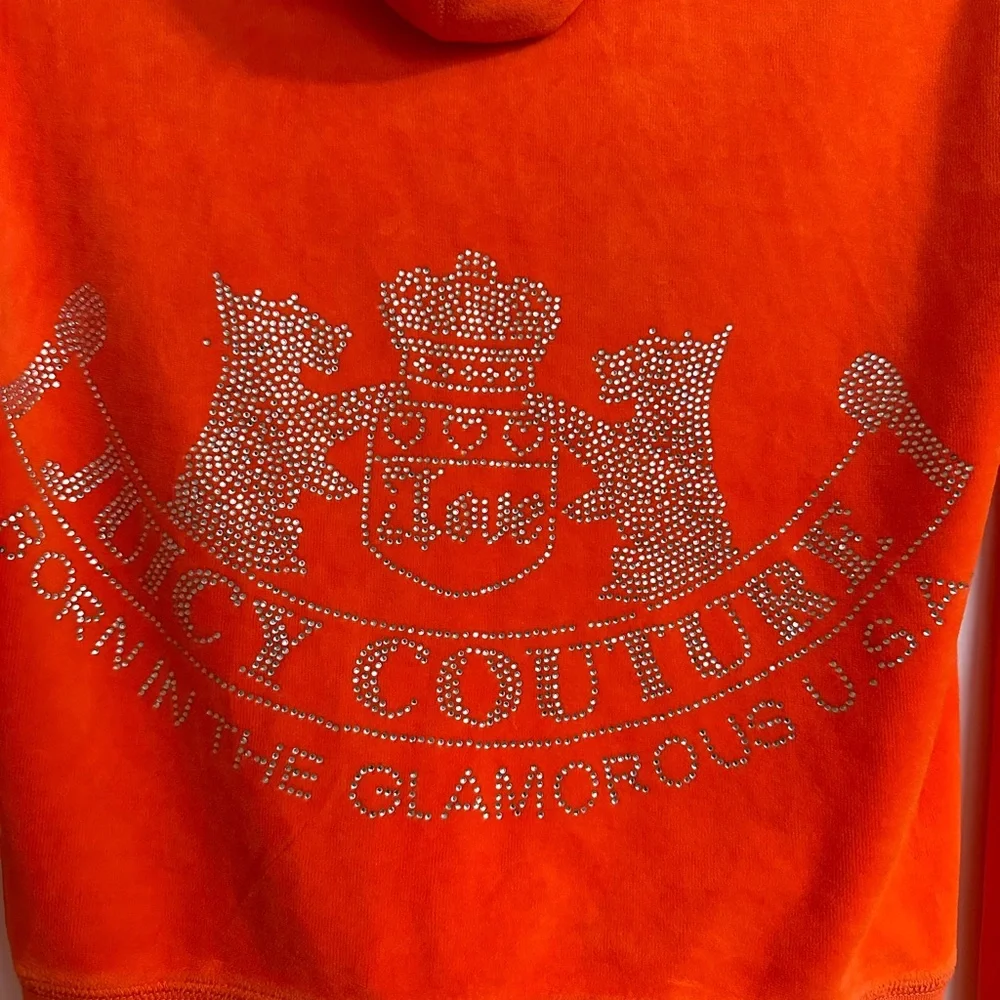 Juicy Couture Orange Velour Jacket - Picture 4 of 9